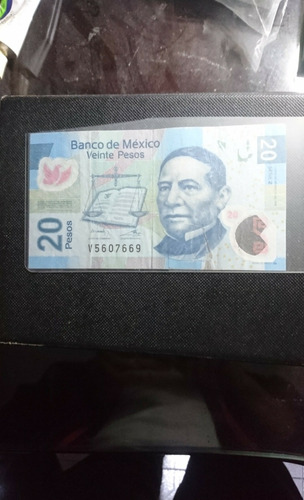 Billete De Colección De Veinte Pesos Juarez De 2016 Serie Z