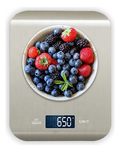 Balança De Cozinha Digital Alta Precisão Alimentos 10 Kg Inox