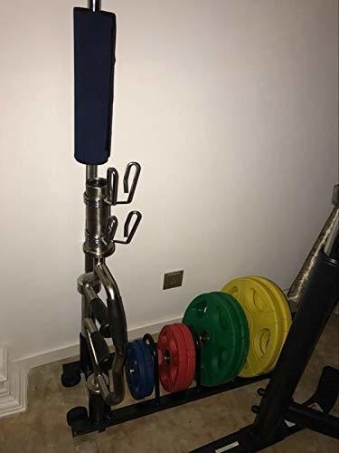 Yaheetech Soporte Barra Olimpica Asa Rueda Color Negro