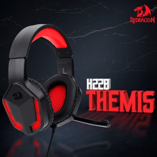 Imagen 4 de 5 de Redragon Themis 2 H220n - Negro/rojo - Mipowerdestiny