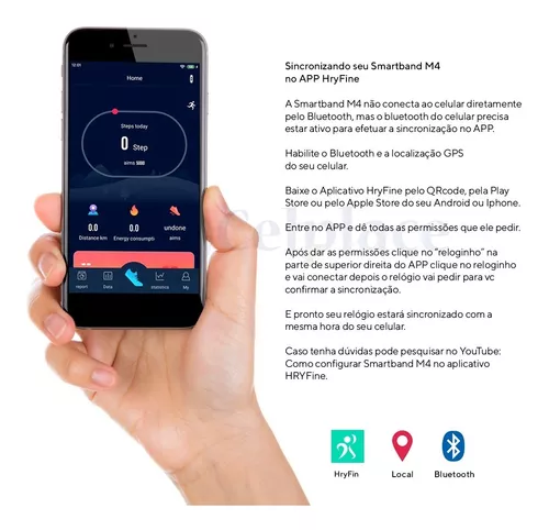 tutorial de como conectar seu relógio no aplicativo hryfine. relógio i
