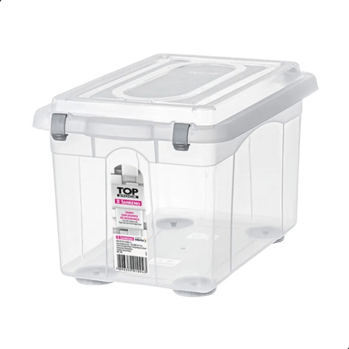 Kit Caixa Organizadora Transparente Sanremo 16,7l 3un