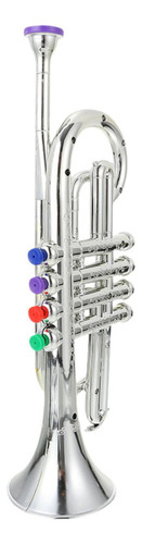 Cuernos De Trompeta De Juguete Juego Musical Juguete Plata