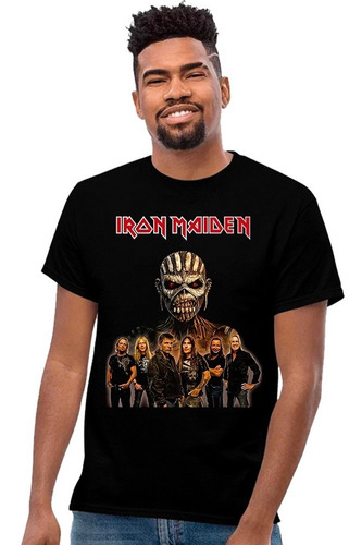 Playera Iron Maiden Diseño 13 Rock Grupos Musicales Beloma