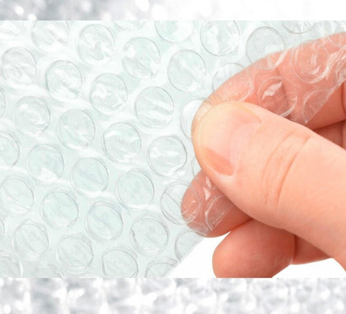 Rollo Papel Globitos Burbujas Pluribol 1 Mt X 50 Mts Blanco