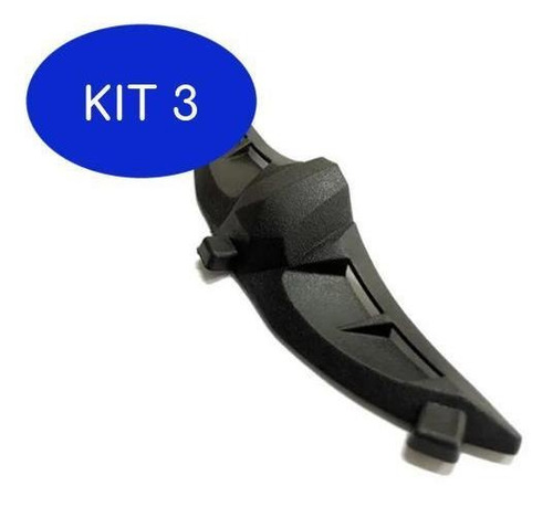 Kit 3 Narigueira Capacete Ls2 Ff358 Ff396 Norisk Proteção