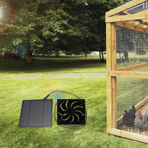 Kit De Ventilador De Escape Con Energía Solar Z Para Galline