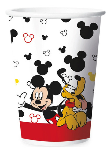 Copo Papel 180ml Festa Mickey Mouse 12 Unidades Regina