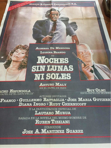 Poster Noches Sin Lunas Ni Soles -alberto De Mendoza 1984