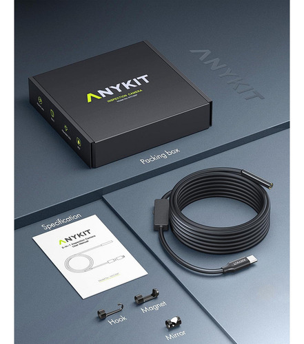Cámara Endoscópica Anykit Tipo-c 5,03 M Hd 1080p Ip67