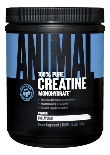 Creatina Monohidrato Micronizada 300gr  Animal