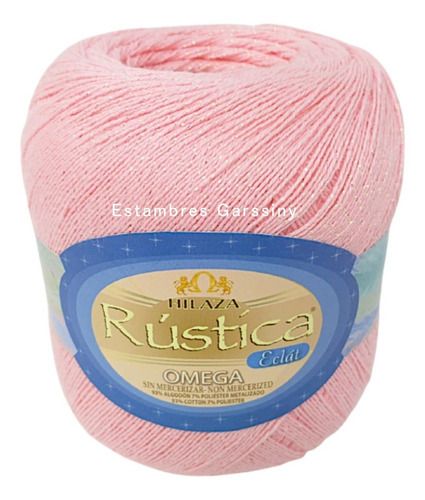 Hilaza Rústica Eclat Metálica Bola De 153 Grs Color Rosa