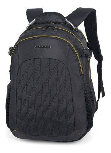 Mochila Notebook Camaro Luxcel Preto/amarelo - Mj48448gm