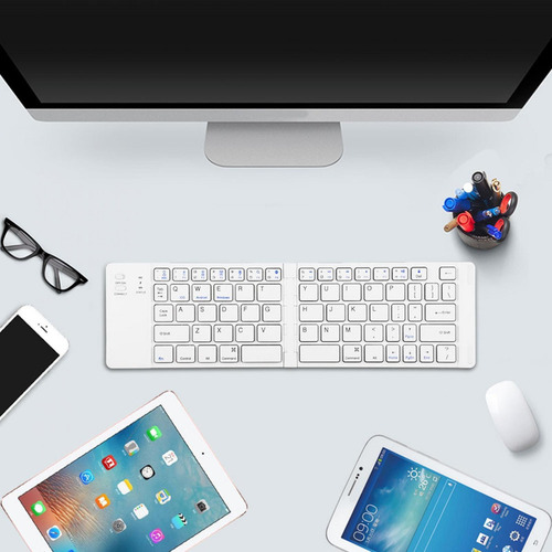 Teclado Bluetooth Inalámbrico Plegable Magnético Portátil Pa