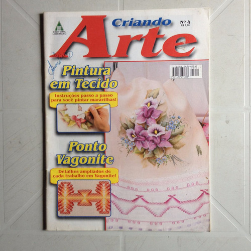 Revista Criando Arte Pintura Em Tecido Ponto Vagonite