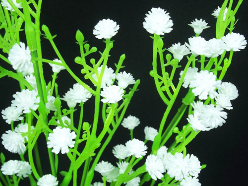 Imagem 3 de 7 de Flor Mosquitinho Artificial 10 Unid - Gipsofila Gipso Galhos