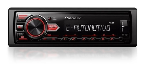 Mp3 Player Automotivo Pioneer Mvh 98ub Usb Fm Am Aux P2 Flac