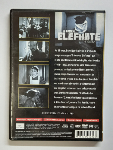 Dvd O Homem Elefante David Lynh Original Envio Rapido (Usado)