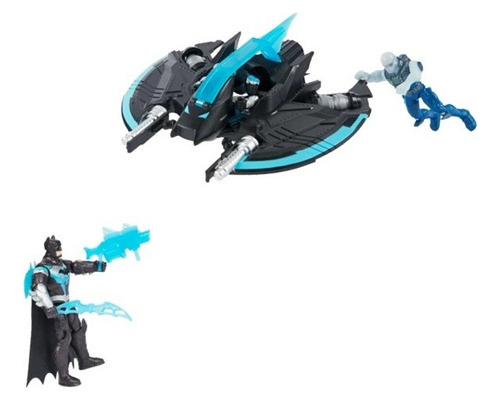Figuras Mr Freeze Vs Batman Vehiculo Volador 10 Accesorios