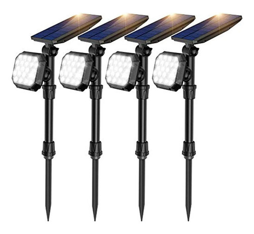 Jsot - Paquete De 4 Luces Solares Para Jardin Al Aire Libre