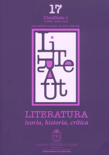 Literatura Teoría Historia Crítica Vol 17 No 1