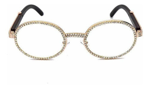 Gafas De Sol Redondas Con Diamantes Para Hombre Y Mujer