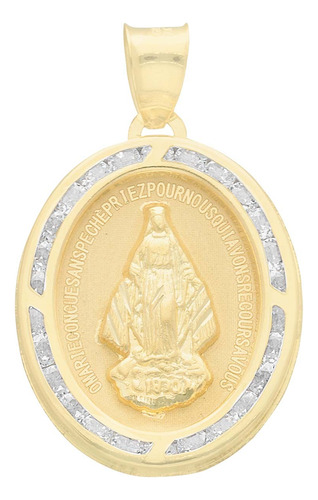 Medalla Dije Virgen De Guadalupe Oro Sólido 10k 2.8x1.8 1.6g
