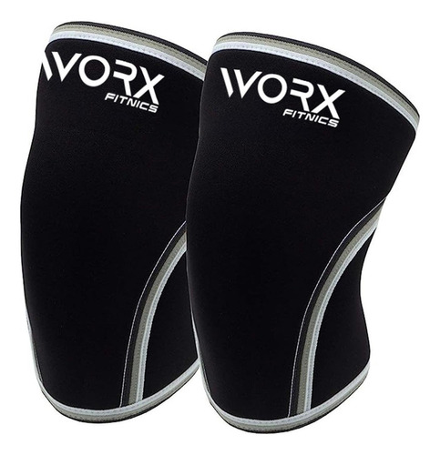 Rodillera Deportiva Worx Gym Compresion Ortopedica Neopreno Color Negro Talle M