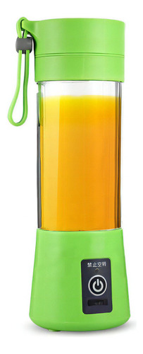 Liquidificador Portátil Juice Cup Usb 6 Lâminas Verde