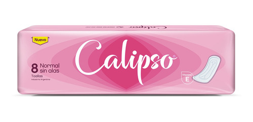 Imagen 2 de 2 de Toallitas Femeninas Calipso Plana Sin Alas X 8 Unidades