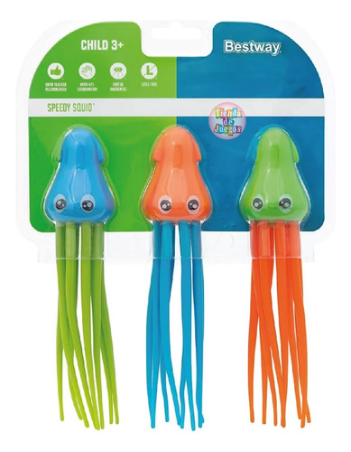 Calamares Para Buceo Sumergible Juego Pileta Niños Bestway C