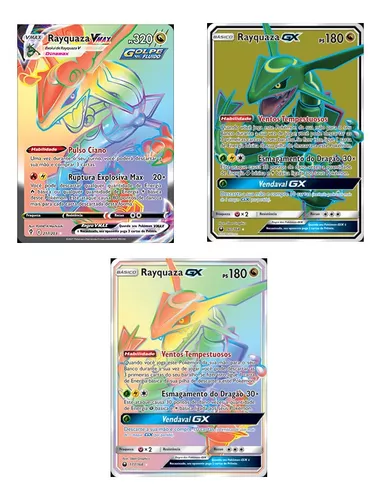 Carta Rayquaza GX Shiny (177a/168) Destinos Ocultos - Pokemon TCG