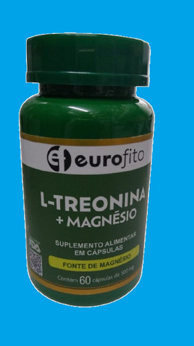 Kit 3 Suplemento L-treonina+magnesio 60 Caps - Eurofito