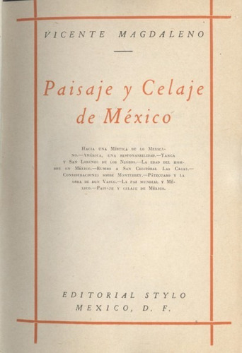 Paisaje Y Celaje De México (contemporáneos)
