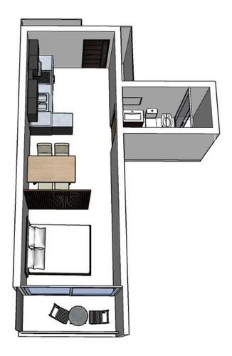 Imagen 4 de 10 de Monoambiente, En Construcción En Venta