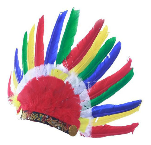 Máscara De Cosplay De Plumas De Color Salvaje