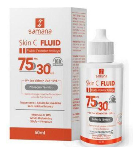 Fluído Protetor Antiage Skin C Fps75 Ppd30 50ml