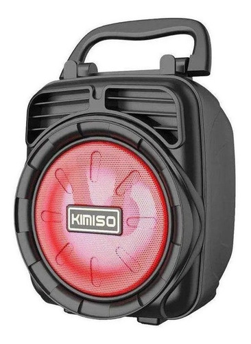 Bocina Kimiso KMS-1185 portátil con bluetooth roja 