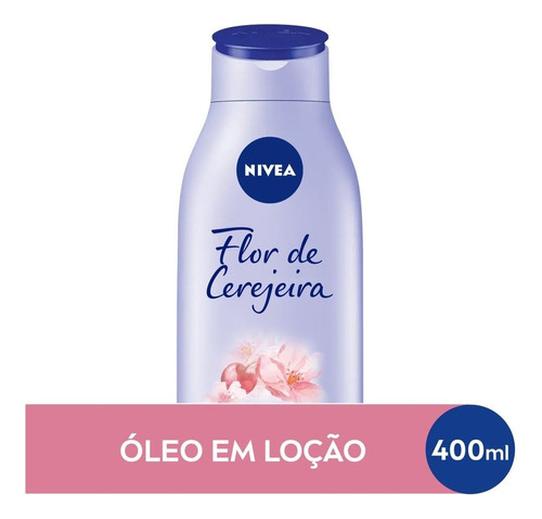  Loção Deo-Hidratante Flor de Cerejeira & Óleo de Jojoba Nivea Óleos Essenciais Frasco 400ml