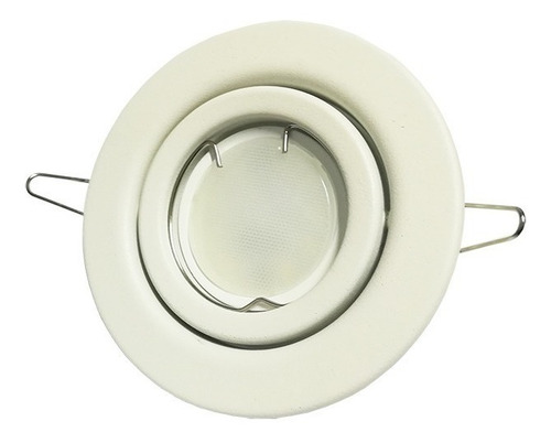Imagen 5 de 9 de Spot Embutir Blanco Gu10 + Dicroica Led 5w 220v X 10un