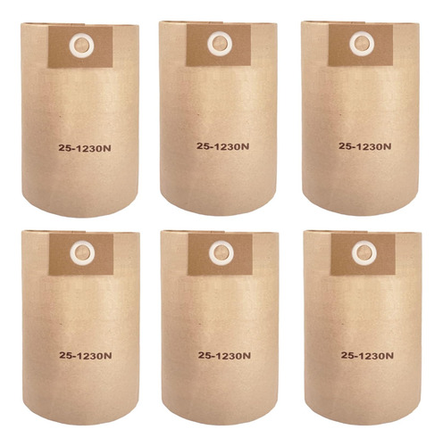 Paquete De 6 Bolsas De Filtro Desechables 25-1230 De Repu...