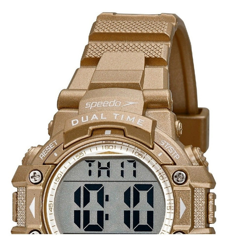 Relogio Feminino Dourado Speedo Esportivo Digital 80631l0evn