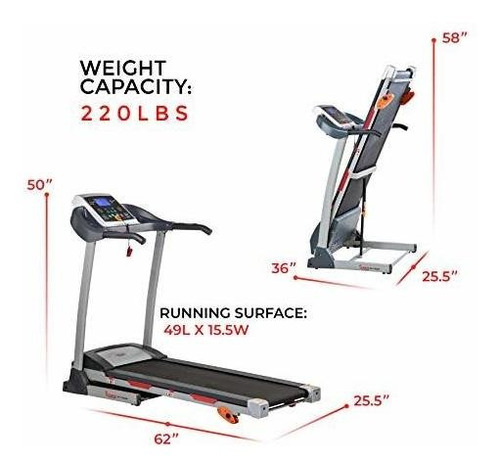 Health Fitness Cinta Correr Plegable Soporte Para