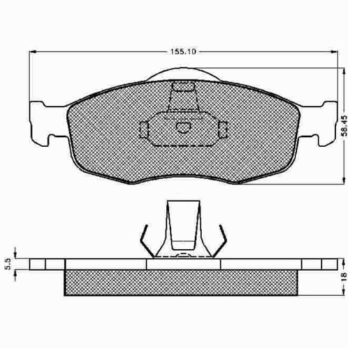 Pastilla De Freno Ford Mondeo 93/95 Delantera