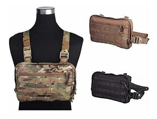 Chalecos - Elite Tribe Combat Tactical Vest Pouch Bag Chest 