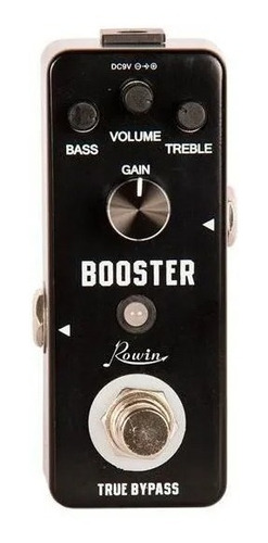 Pedal De Efecto , Booster Lef-318 Rowin Color Negro