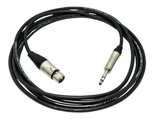 Cable Balanceado Xlr Hembra A Plug 6.3 De 12 Mts