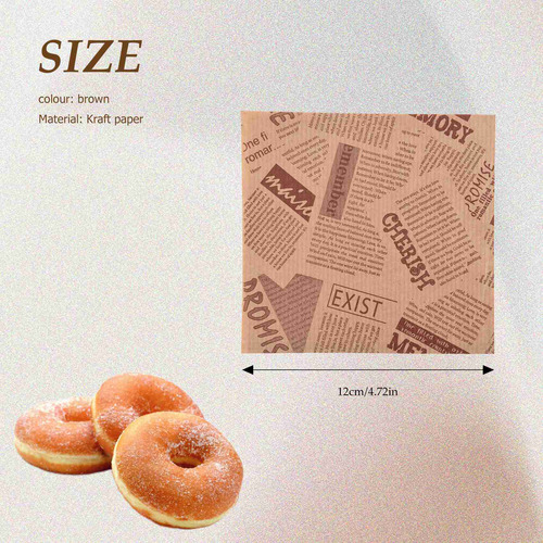 100 Bolsas De Pan Para Sándwiches, 12 X 12 Cm, Galletas, Ros