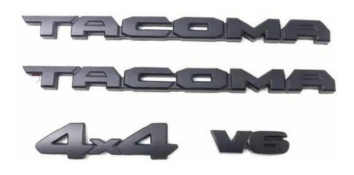 Emblema Letras Sobreposicion Tacoma - V6 - 4x4 + Regalo Trd