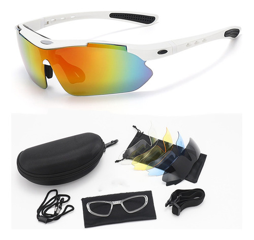 Gafas De Ciclismo Deportivas De 5 Piezas Para Hombre Y Mujer